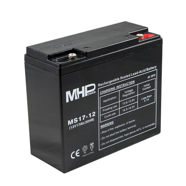 Obrázek Pb akumulátor MHPower VRLA AGM 12V/17Ah (MS17-12)