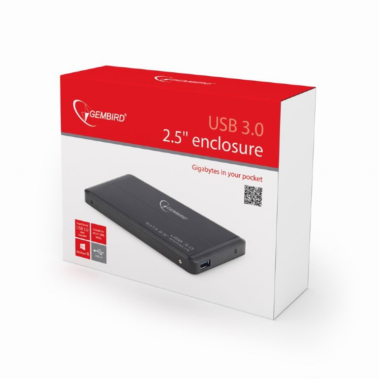 Obrázek GEMBIRD Externí dock pro 2,5", USB 3.0, SATA,černý