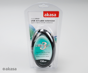 Obrázek AKASA - prodlužovací kabel USB 3.0 typ A - 1,5 m