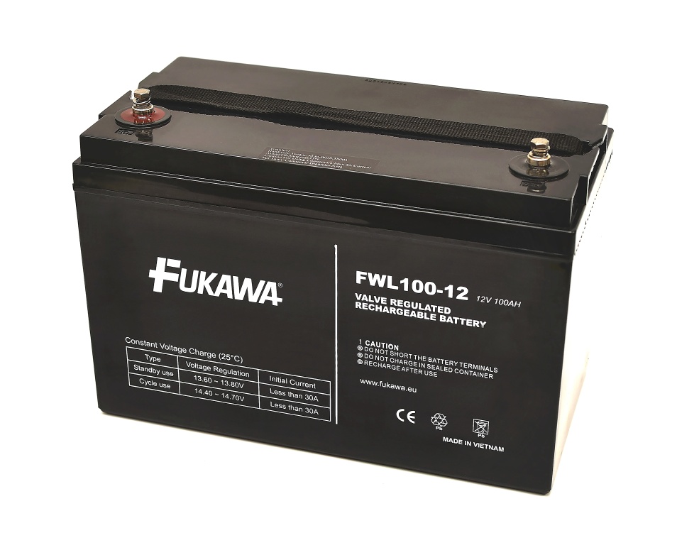 Obrázek Akumulátor FUKAWA FWL100-12 (12V 100Ah živ. 10let)