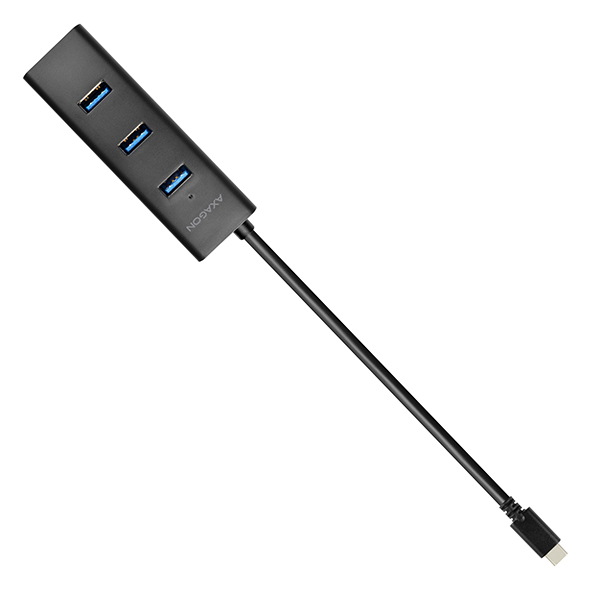 Obrázek AXAGON HUE-S2C, 4x USB 3.0 CHARGING hub, micro USB nap. konektor, kabel USB-C 40cm