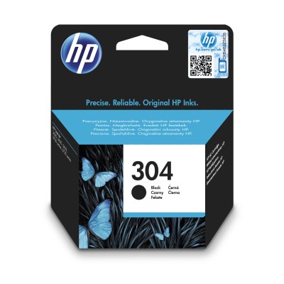 Obrázek HP 304 Black Original Ink Cartridge, N9K06AE