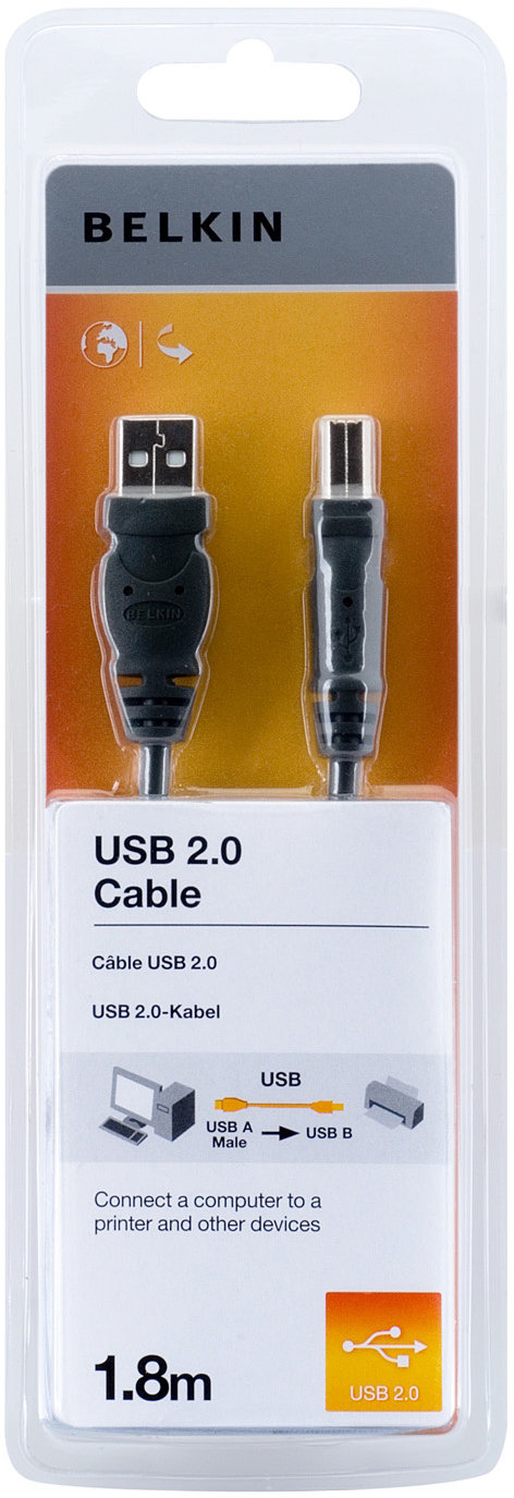 Obrázek BELKIN USB 2.0 kabel A-B, řada standard, 1.8 m