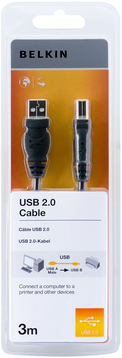 Obrázek BELKIN USB 2.0 kabel A-B, řada standard, 3.0 m