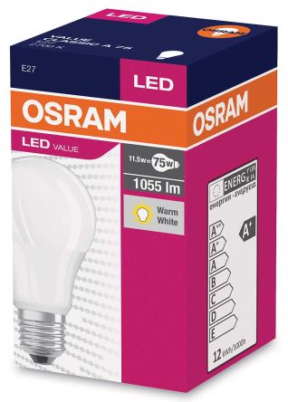 Obrázek Osram LED žárovka E27 11,5W 2700K 1055lm VALUE A75-klasik matná