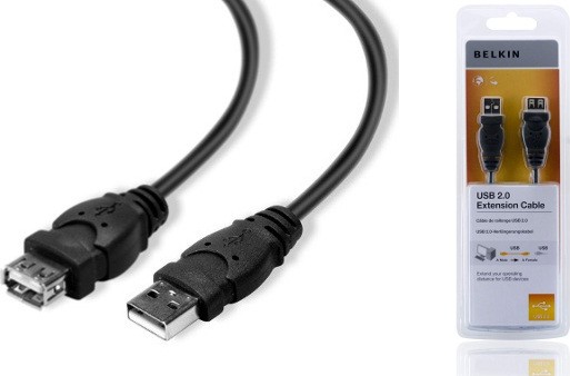 Obrázek BELKIN USB 2.0 prodluž. kabel A-A, standard, 1.8 m
