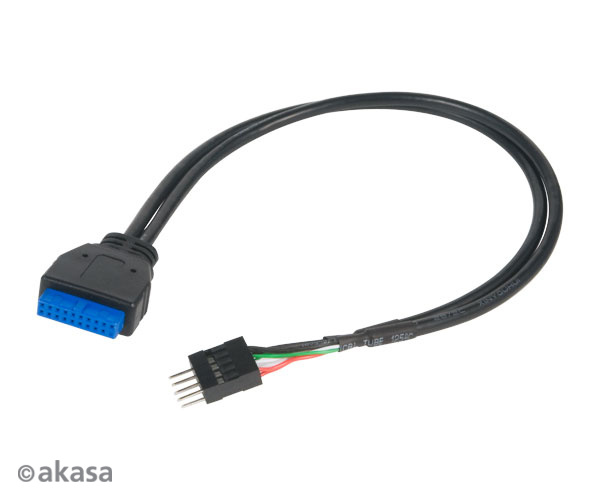 Obrázek AKASA - USB 3.0 na USB 2.0 adaptér - 30 cm