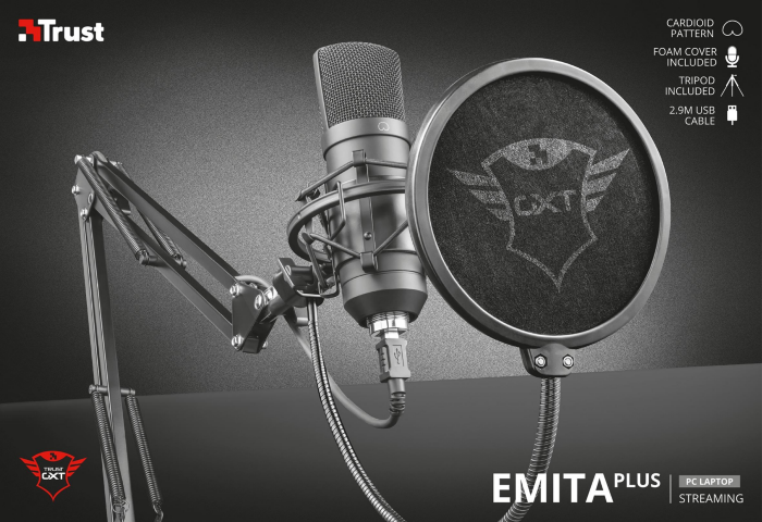 Obrázek mikrofon TRUST GXT 252+ Emita Plus Streaming