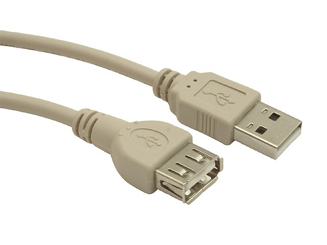 Obrázek GEMBIRD prodlužovací kabel USB, 0,75m, šedý