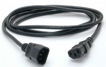 Obrázek PremiumCord Prodlužovací kabel - síť 230V, IEC 320 C13 - C14, 0.5 m