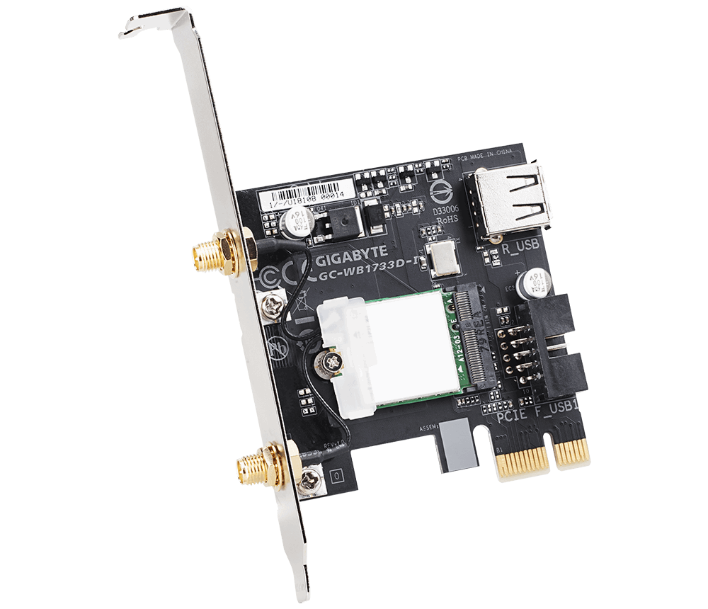 Obrázek GIGABYTE PCI-E Wifi+BT 1733MBps 802.11a/b/g/n/ac