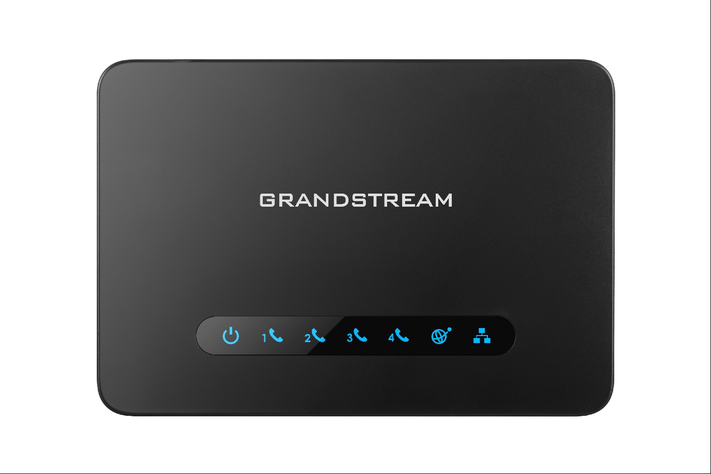 Obrázek Grandstream HT814 (ATA), 4x FXS, 2 SIP profily, 1x Gbit LAN, NAT router, 3-cestná konf.