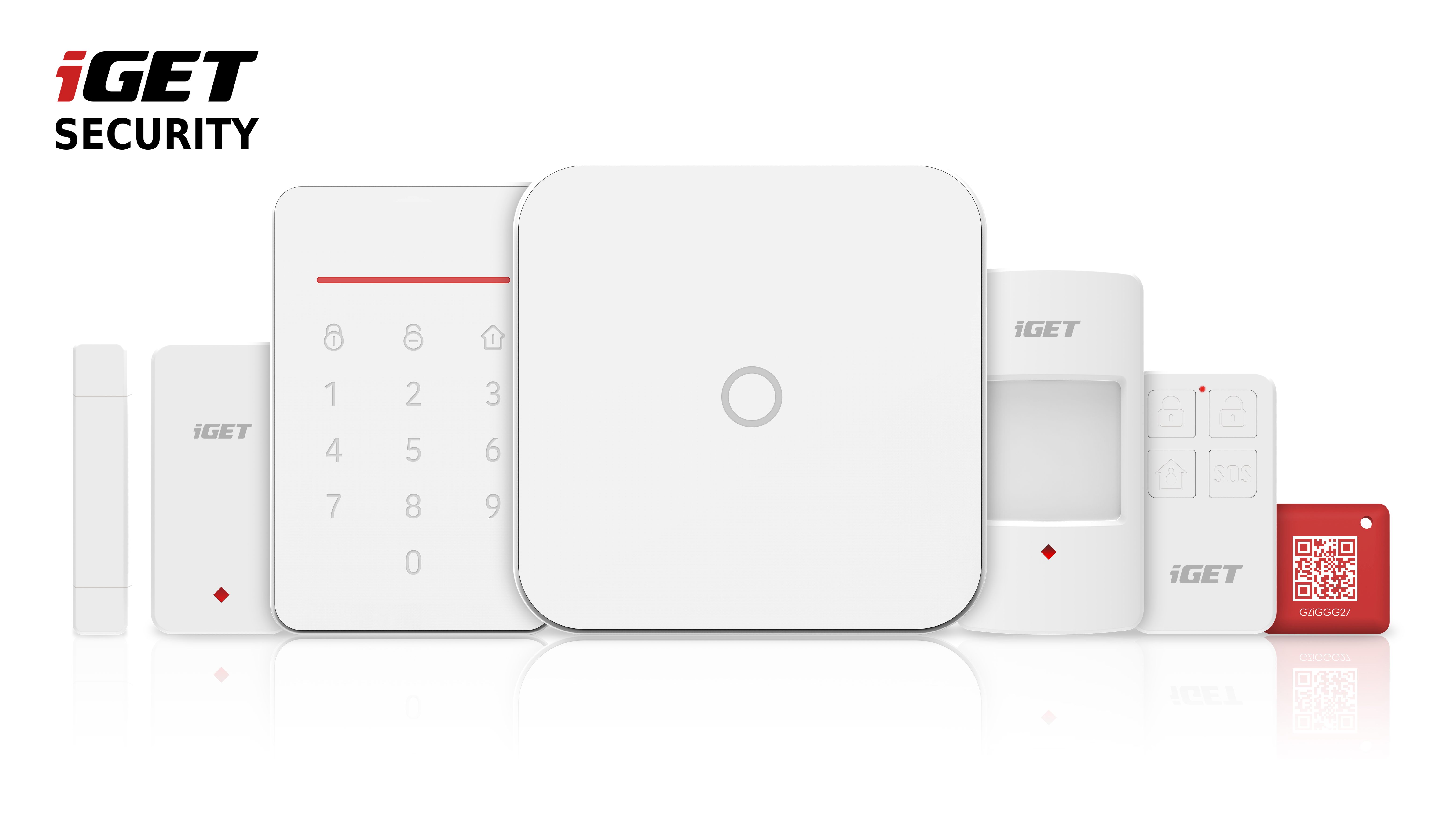 Obrázek iGET SECURITY M4 - Inteligentní WiFi alarm, ovládání IP kamer a zásuvek, záloha GSM, Android, iOS