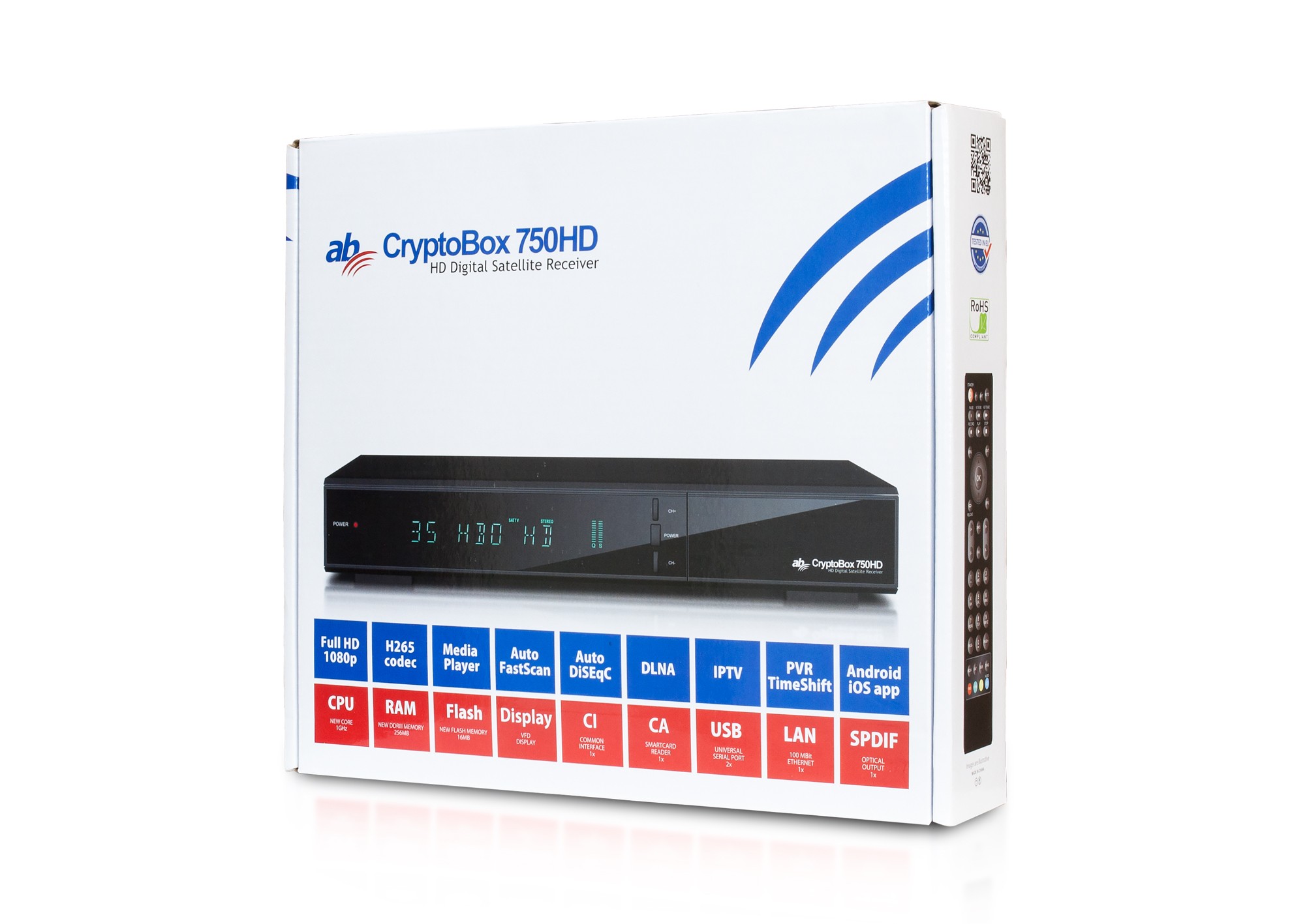 Obrázek AB Cryptobox 752HD Combo DVB-T2/S2/C