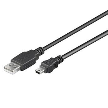 Obrázek PremiumCord Kabel USB 2.0, A-B mini, 5pinů, 5m