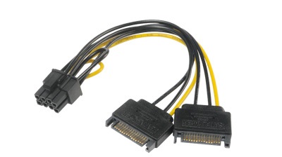 Obrázek AKASA - SATA power na 6+2-pin PCIe adaptér