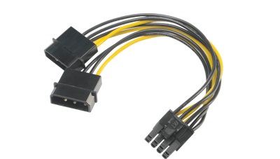 Obrázek AKASA - 4-pin Molex na 6+2-pin PCIe adaptér
