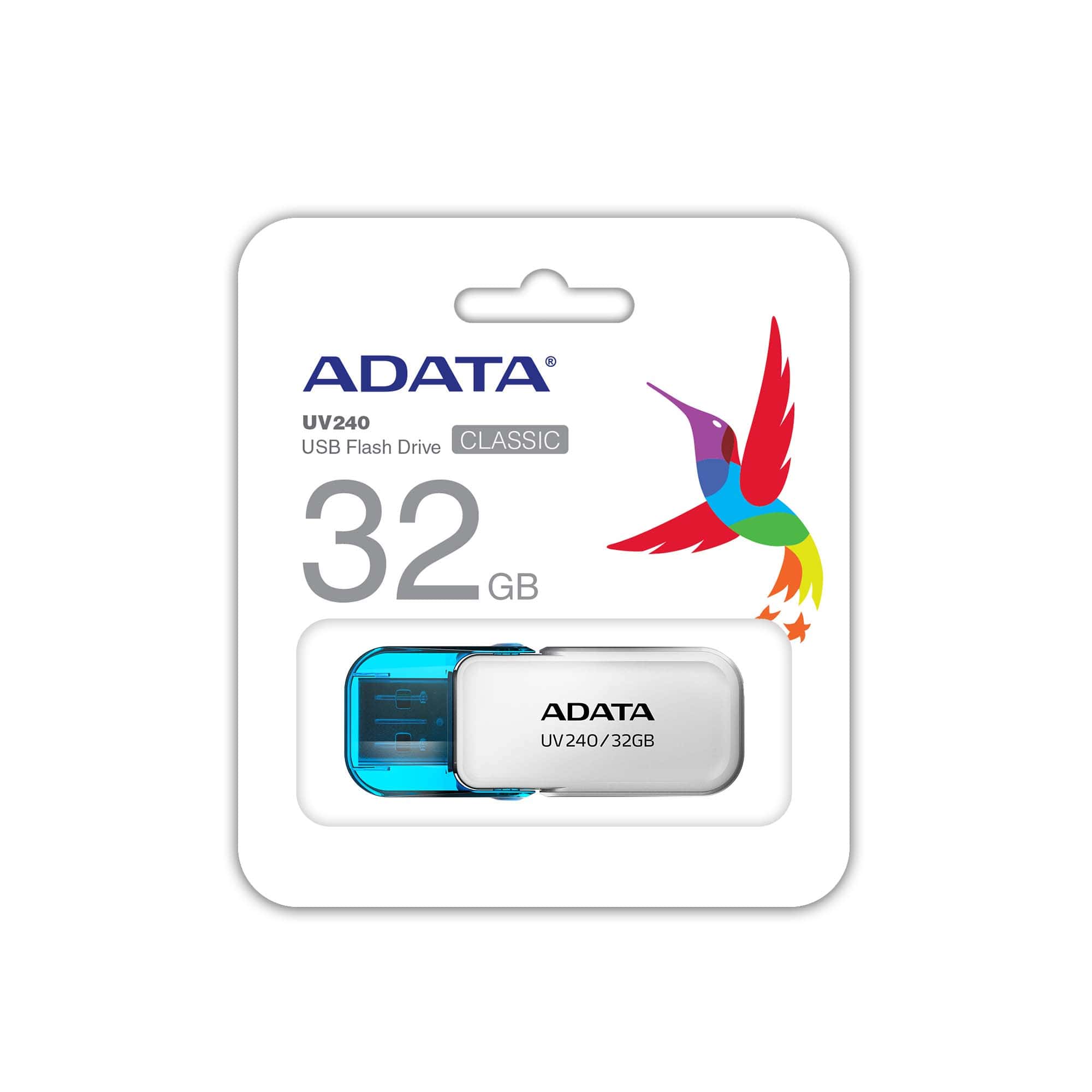 Obrázek ADATA UV240/32GB/USB 2.0/USB-A/Bílá