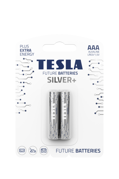 Obrázek TESLA - baterie AAA SILVER+, 2ks, LR03