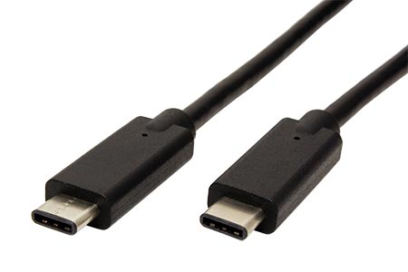 Obrázek PremiumCord USB-C kabel ( USB 3.1 generation 2, 3A, 10Gbit/s ) černý, 1m