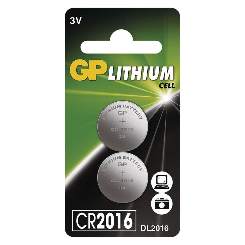 Obrázek GP CR2016 Lithiová knoflíková baterie (2ks)