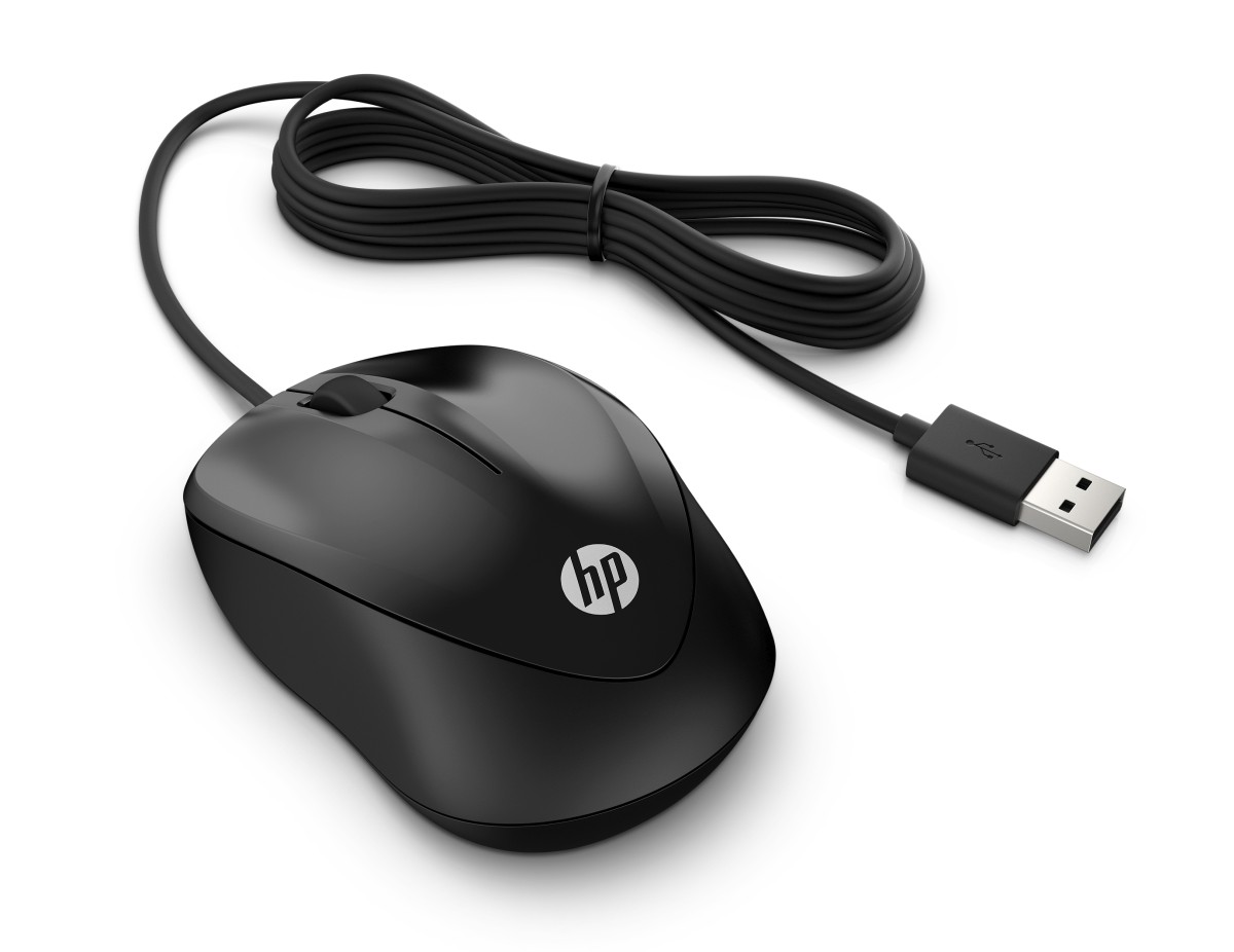 Obrázek HP Wired 1000/Cestovní/Optická/Drátová USB/Černá
