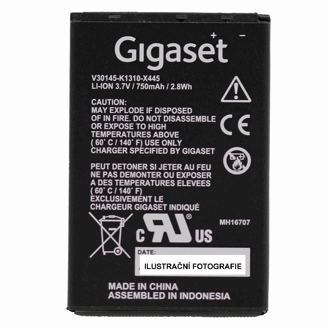 Obrázek Baterie pro Gigaset SL78H/SL400H/SL4/SL5 profes.