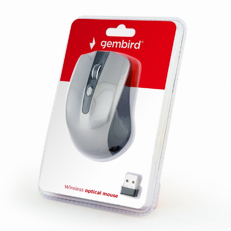 Obrázek Gembird MUSW-4B-04-BG/Cestovní/Optická/1 600 DPI/Bezdrátová USB/Černá-stříbrná