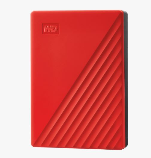 WD My Passport/4TB/HDD/Externí/2.5"/Červená/3R