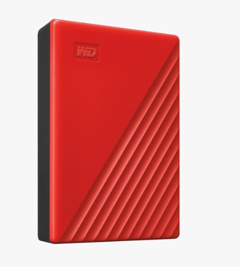 Obrázek WD My Passport/4TB/HDD/Externí/2.5"/Červená/3R