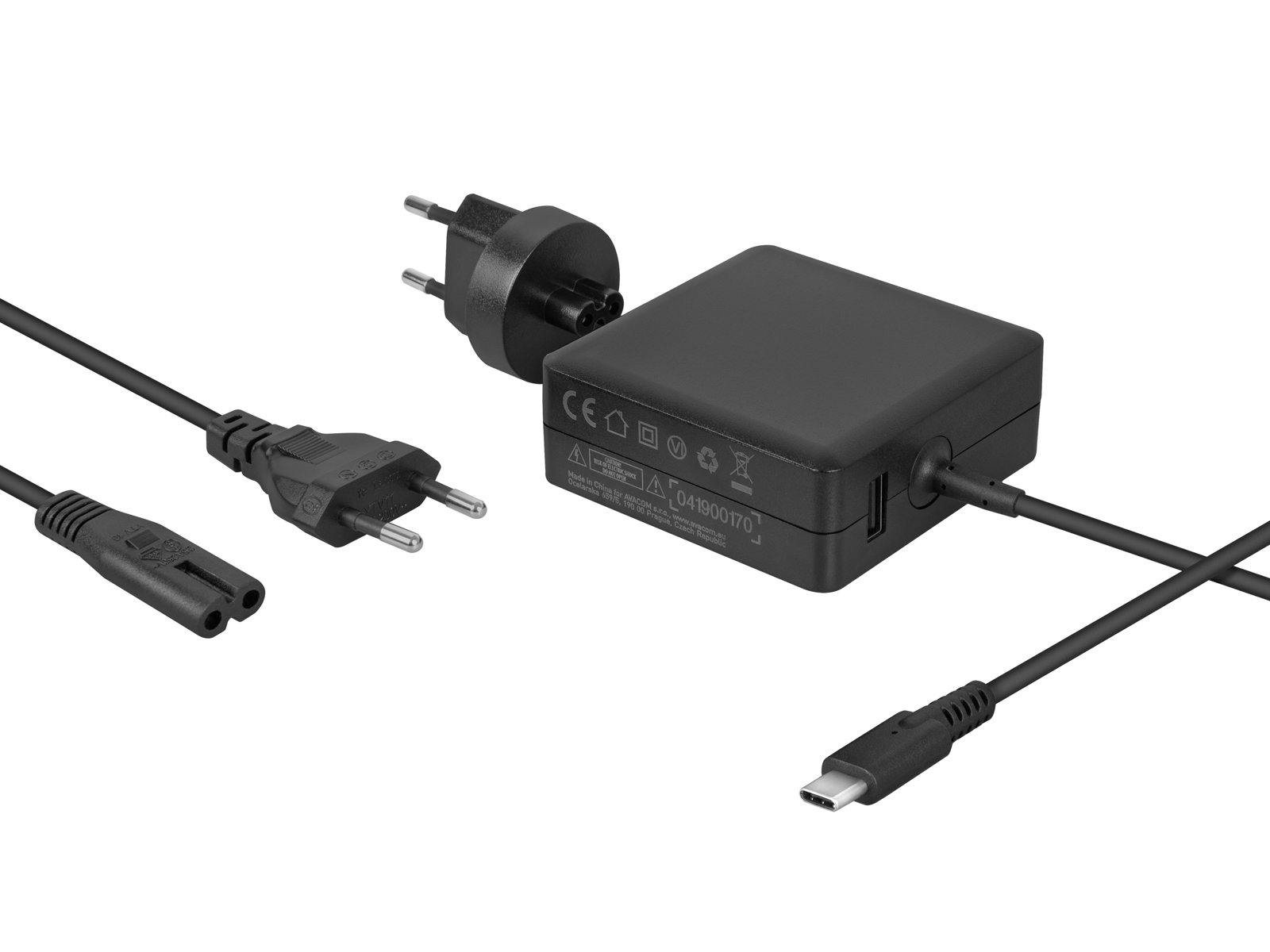 Obrázek AVACOM nabíjecí adaptér USB Type-C 65W Power Delivery + USB A