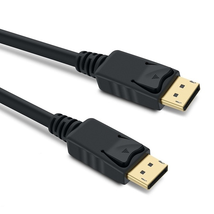 Obrázek PremiumCord DisplayPort 1.4 přípojný kabel M/M, zlacené konektory, 2m