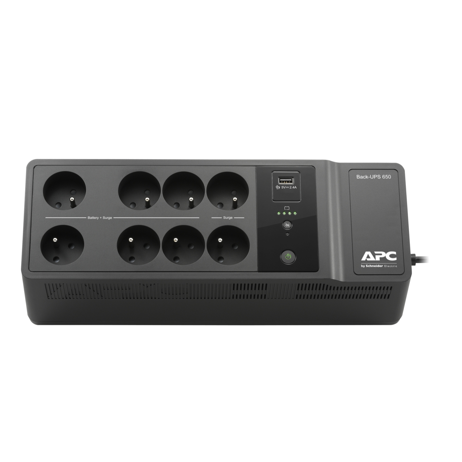 Obrázek APC Back-UPS 650VA (Cyberfort III.), 230V, 1USB charging port, BE650G2-FR