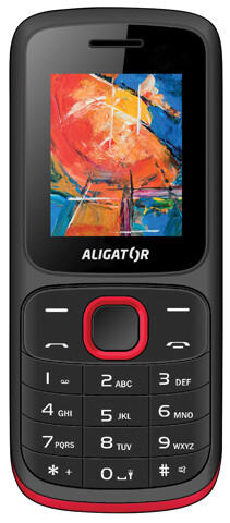 Obrázek ALIGATOR D210 Dual sim černo-červený