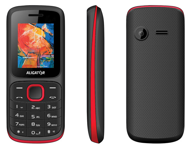 Obrázek ALIGATOR D210 Dual sim černo-červený