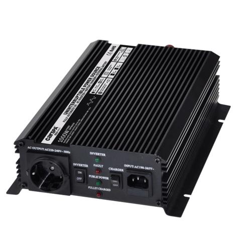 Obrázek Měnič napětí Carspa UPS1000-12 12V/230V 1000W s nabíječkou 12V/10A a funkcí UPS