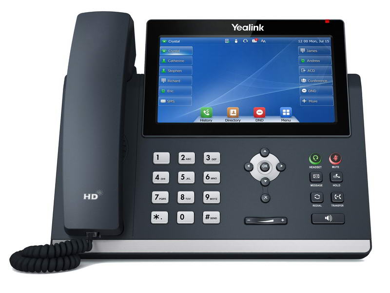 Obrázek Yealink SIP-T48U SIP telefon, PoE, 7" 800x480 LCD, 29 prog.tl.,2xUSB, GigE