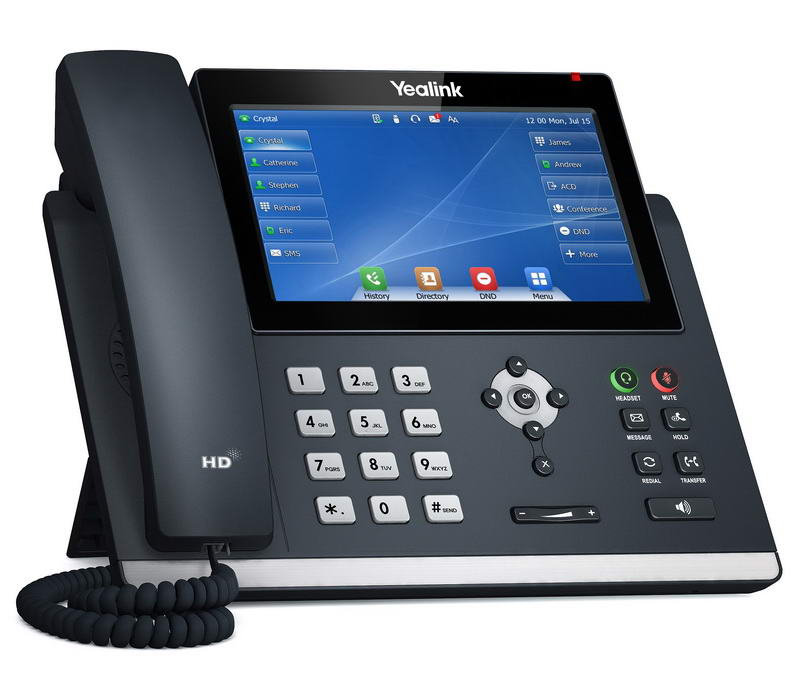 Obrázek Yealink SIP-T48U SIP telefon, PoE, 7" 800x480 LCD, 29 prog.tl.,2xUSB, GigE