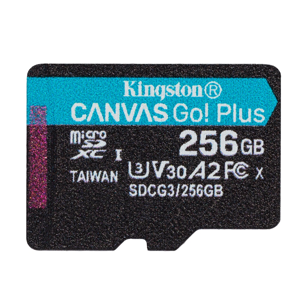 Obrázek Kingston Canvas Go Plus A2/micro SDXC/256GB/170MBps/UHS-I U3 / Class 10