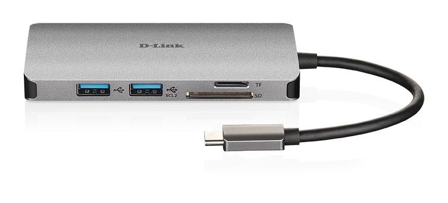 Obrázek D-Link 6-in-1 USB-C Hub with HDMI/Card Reader/Power Delivery