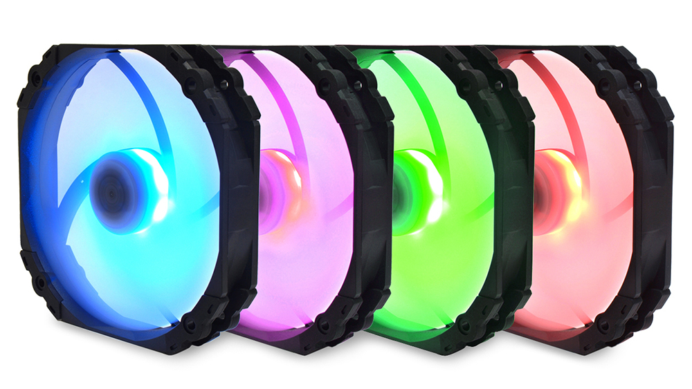 SCYTHE KF1425FD18R-P Kaze Flex 140 mm Round RGB PWM Fan 300-1800 rpm