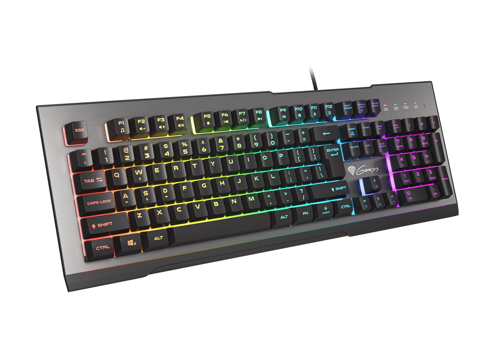 Obrázek Genesis herní klávesnice RHOD 500/RGB/Drátová USB/CZ/SK layout/Černá