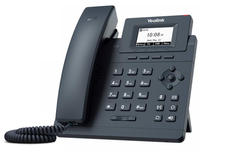 Obrázek Yealink SIP-T30P SIP telefon, PoE, 2,3" 132x64 nepodsv. LCD, 1 x SIP úč., 100M Eth