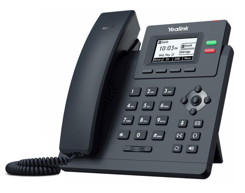 Obrázek Yealink SIP-T31G SIP telefon, PoE, 2,3" 132x64 nepodsv. LCD,  x SIP úč., GigE