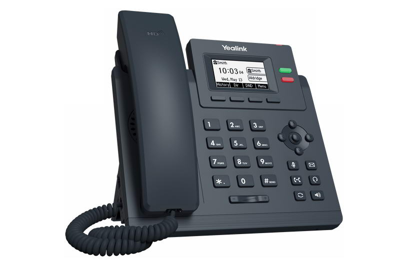 Obrázek Yealink SIP-T31P SIP telefon, PoE, 2,3" 132x64 podsv. LCD, 2 x SIP úč., 100M Eth