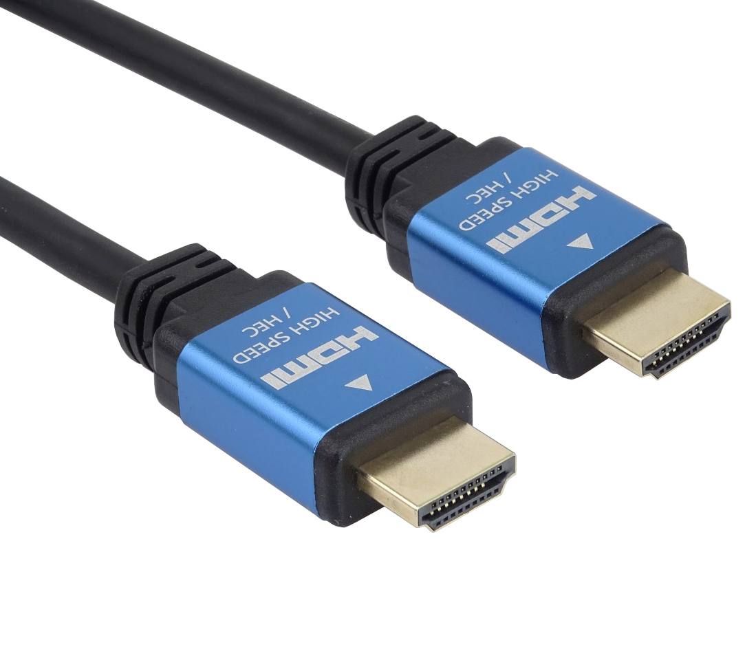 Obrázek PremiumCord Ultra kabel HDMI 2.0b kovové, 1,5m