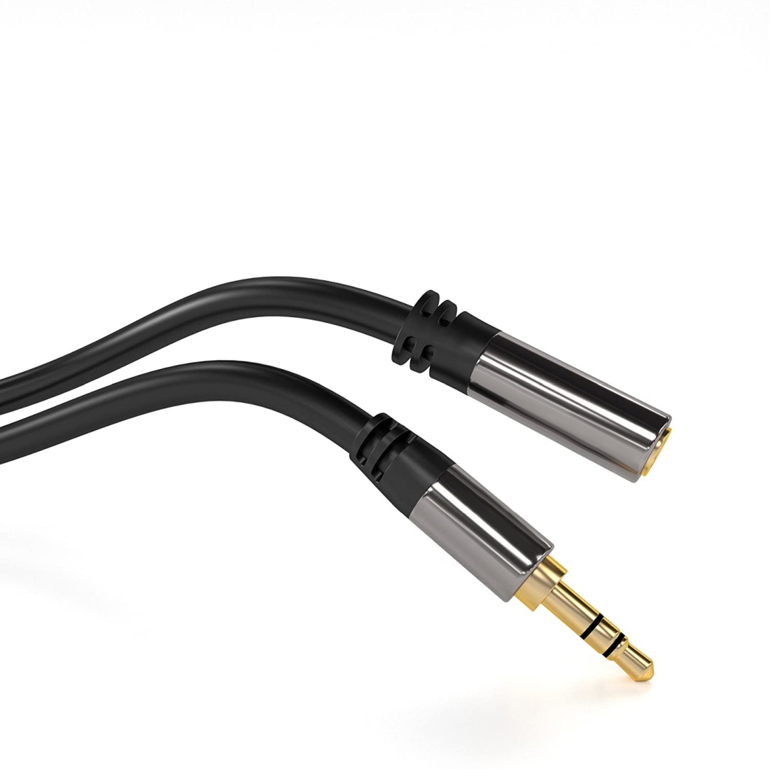 Obrázek PremiumCord HQ stíněný prodlužovací kabel Jack 3.5mm - Jack 3.5mm M/F 5m