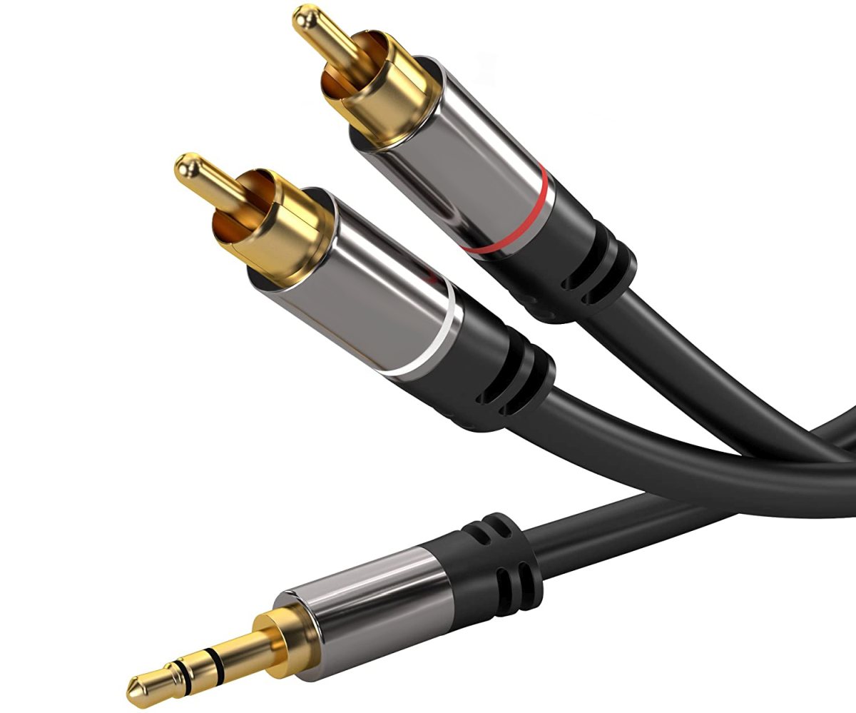 Obrázek PremiumCord HQ stíněný kabel stereo Jack 3.5mm-2xCINCH M/M 1,5m