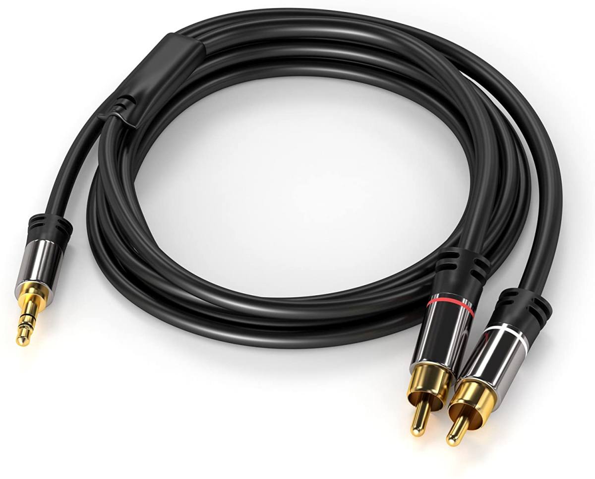 Obrázek PremiumCord HQ stíněný kabel stereo Jack 3.5mm-2xCINCH M/M 3m