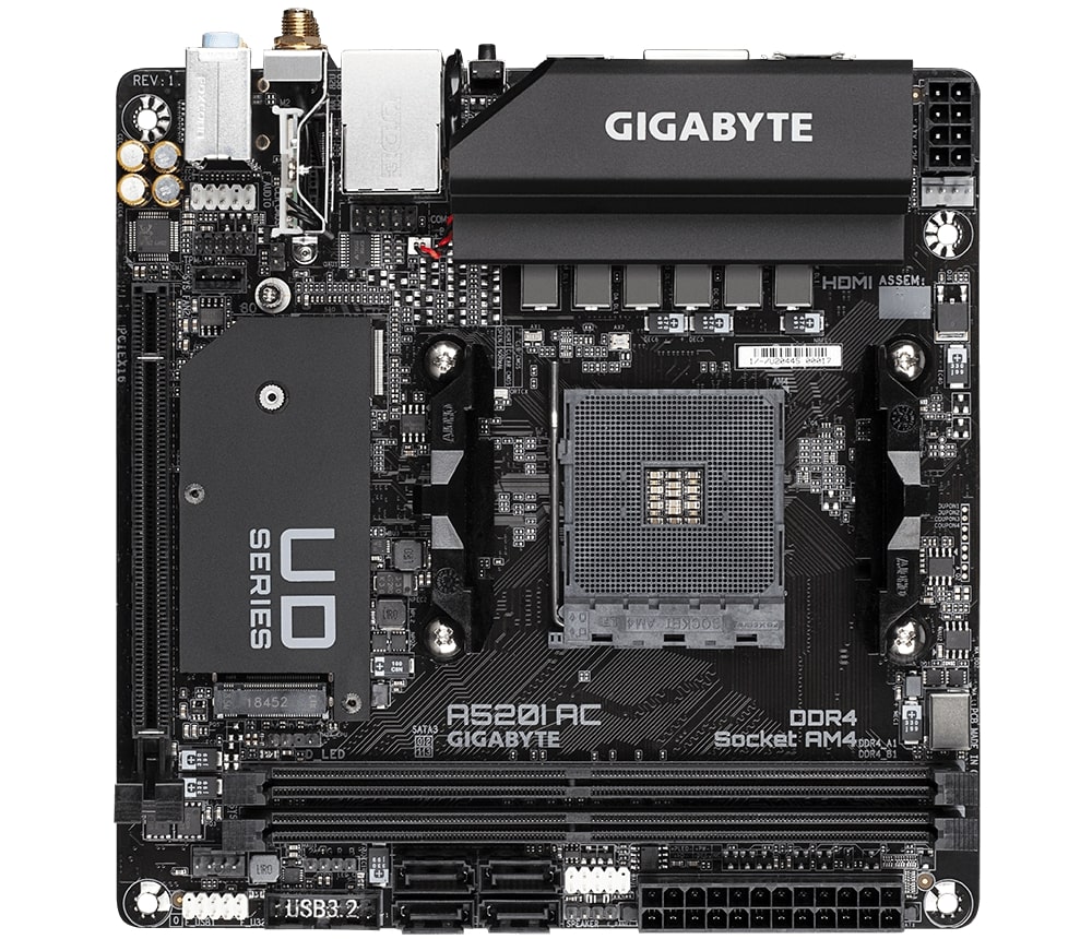 Obrázek GIGABYTE A520I AC/AM4/MITX